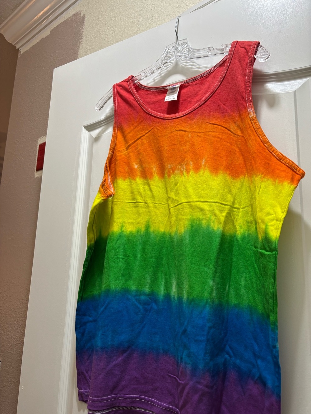 Women's Rainbow Tie-Dye Tank Top - Multicolor